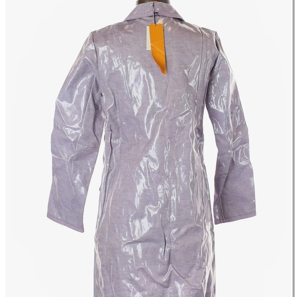 NWT Tory Burch Purple Rain Coat - Picture 2 of 3